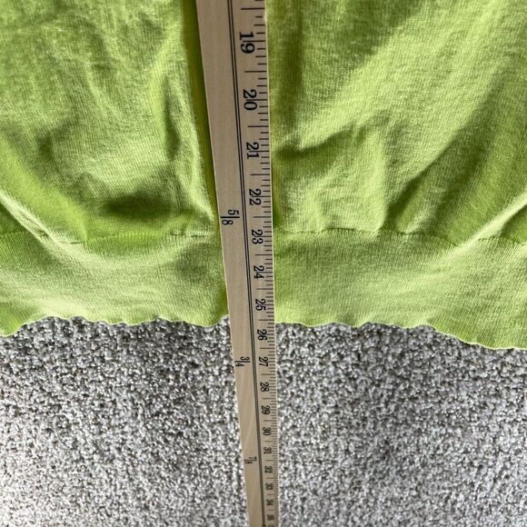 Lane Bryant Sweater Womens 14/16 Green Button Up Cardigan Preppy Plus Casual - Picture 8 of 11